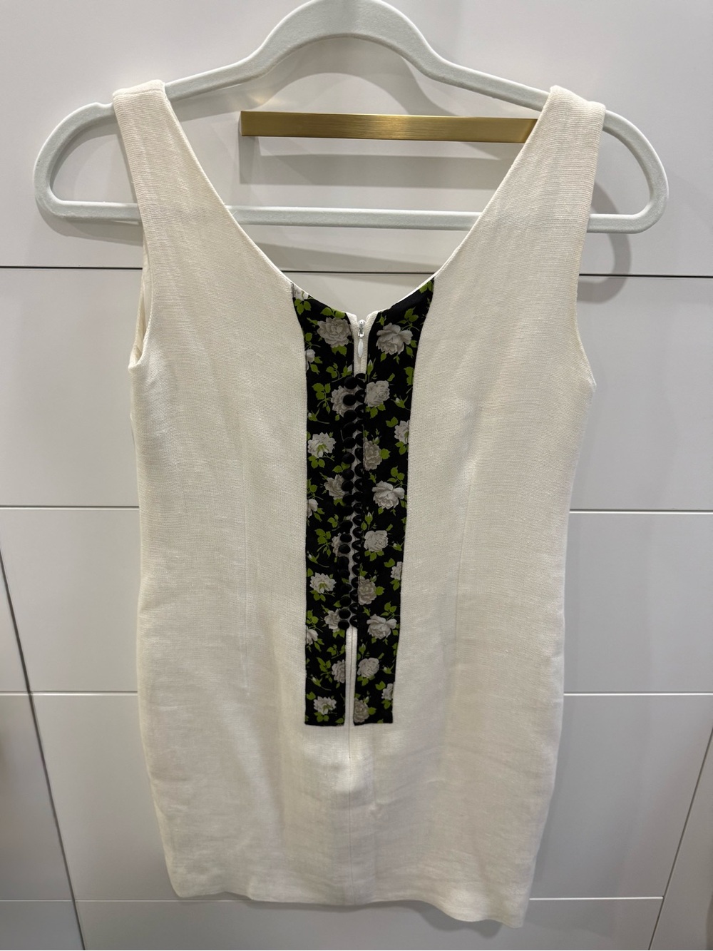 VintageDolce & Gabbana cream linen dress